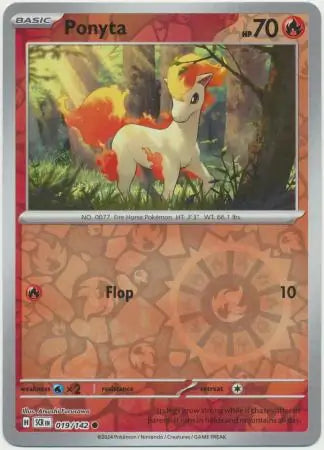 Ponyta 019/142 Reverse Holo - Vexcards