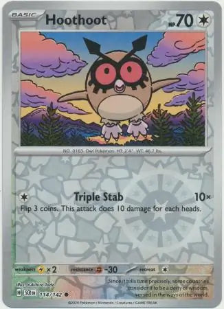 Hoothoot 114/142 - Vexcards