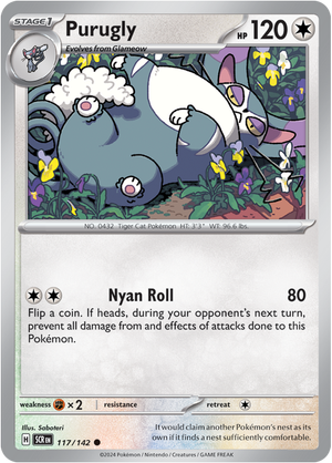 Purugly 117/142 - Vexcards