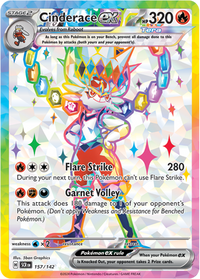 Thumbnail for Cinderace ex 157/142 - Vexcards