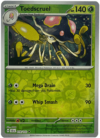 Toedscruel 018/142 Reverse Holo - Vexcards