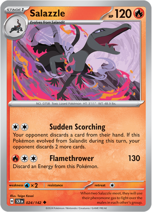 Salazzle 024/142 Reverse Holo - Vexcards