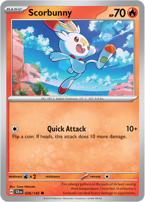 Scorbunny 026/142 Reverse Holo - Vexcards