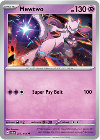 Thumbnail for Mewtwo 59/142 - Vexcards