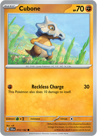 Thumbnail for Cubone 72/142 - Vexcards