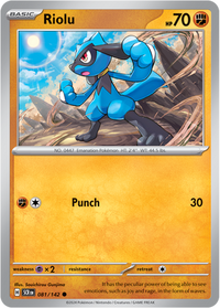 Thumbnail for Riolu 81/142 - Vexcards