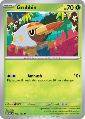 Grubbin 009/142 Reverse Holo - Vexcards