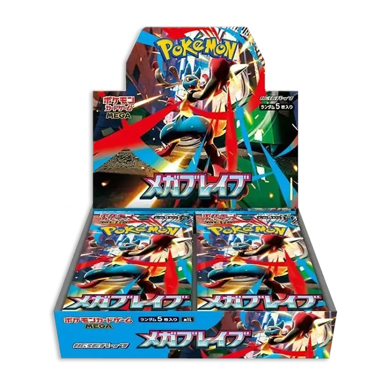 Pokémon Mega Brave Boosterbox Japans M1L Sealed Vexcards