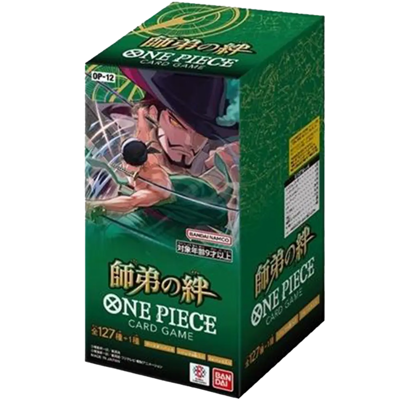 Japanische One Piece OP-12 Legacy of the Master-Boosterbox, geschlossene Verpackung.