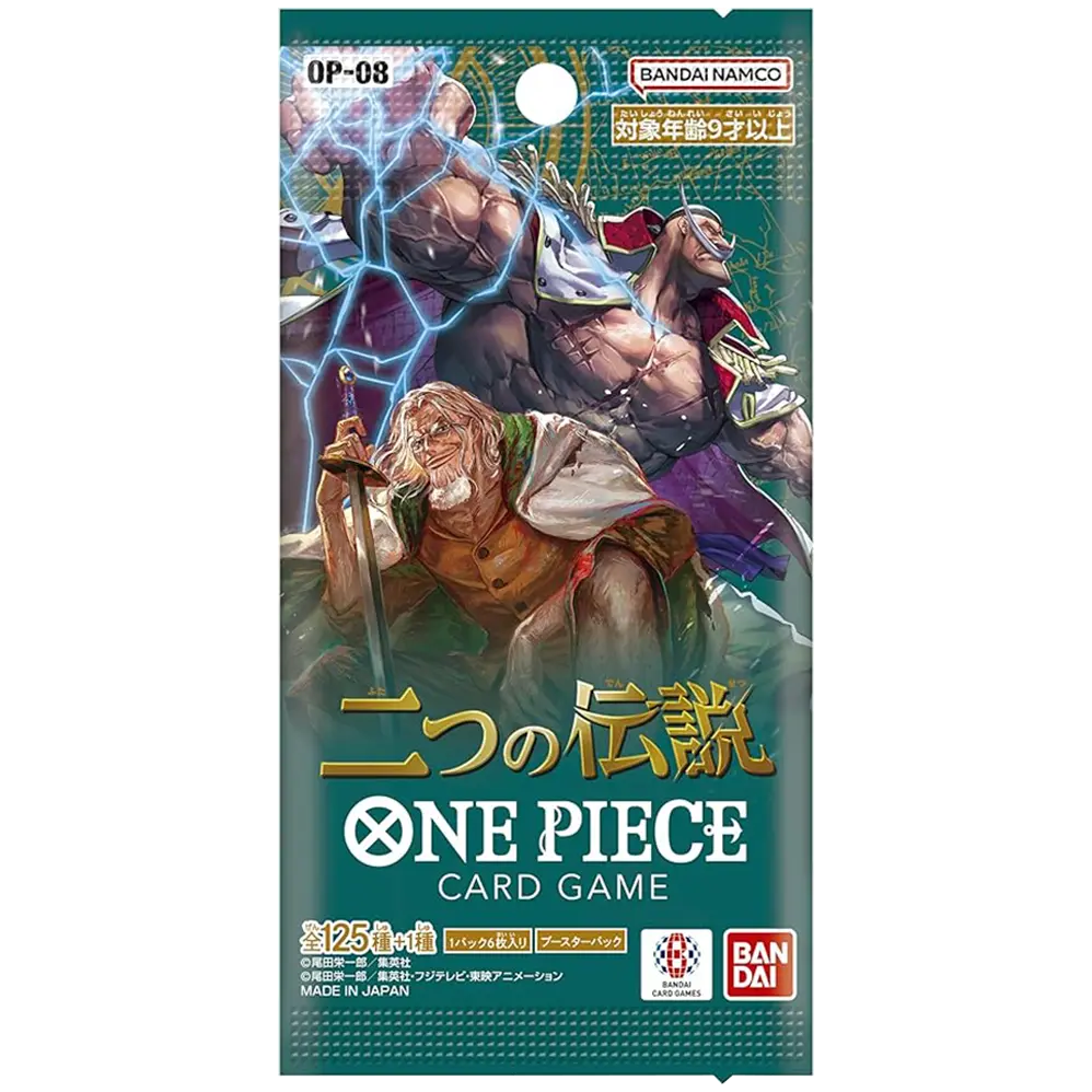Bandai Namco One Piece Card Game OP-08 Two Legends booster pack Japans voorkant