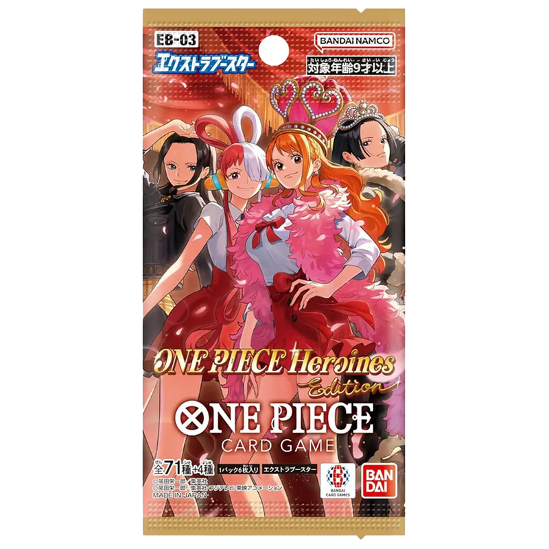 Japanse One Piece EB-03 Heroines Edition booster pack, voorkant.