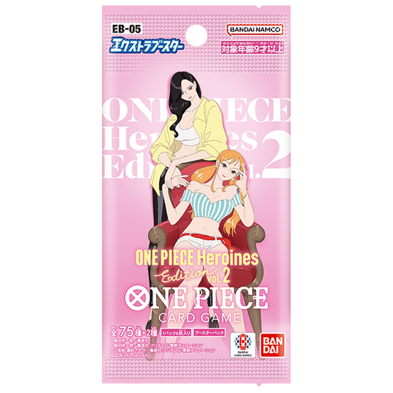 Japanse One Piece EB-05 Heroines Edition Vol. 2 booster pack, voorkant.