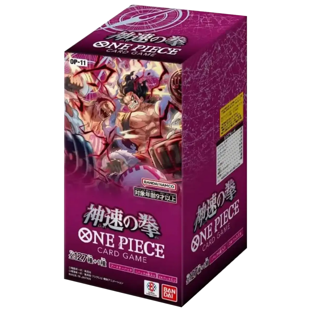 OP-11 Bandai One Piece Card Game A Fist of Divine Speed Booster Box Japans - One Piece - Vexcards