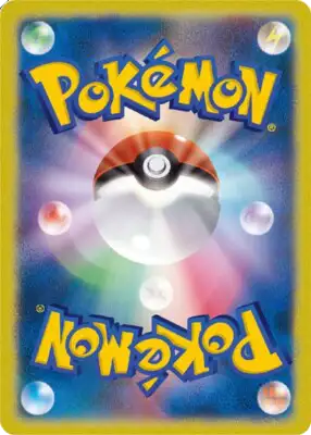 Achterkant van Pikachu ex